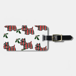 ÉTIQUETTE À BAGAGE TERRIER ÉCOSSAIS