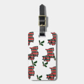 ÉTIQUETTE À BAGAGE TERRIER ÉCOSSAIS (Devant Vertical)