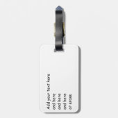 Étiquette À Bagage Terrier grunge de Pitbull (Dos Vertical)