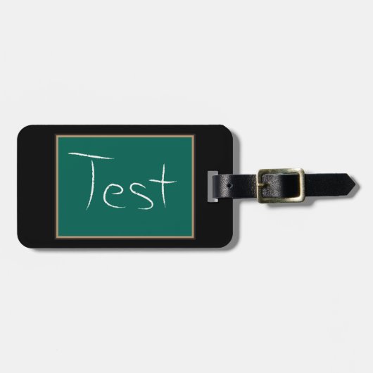 Étiquette À Bagage Test Chalkboard School (Devant horizontal)