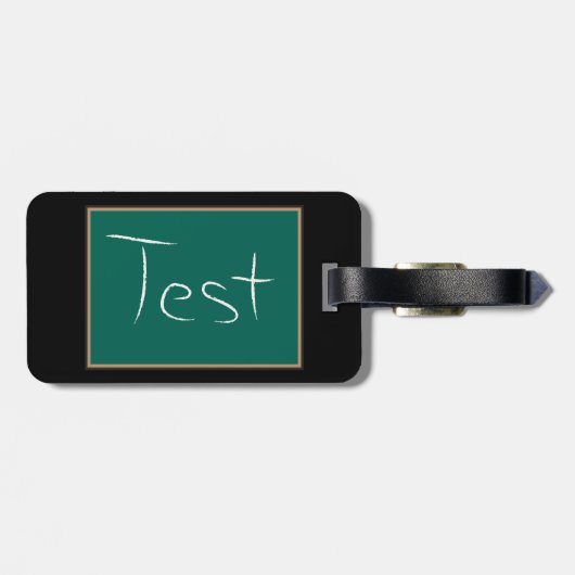 Étiquette À Bagage Test Chalkboard School (Dos horizontal)