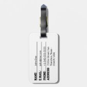 Étiquette À Bagage Tête de singe (Dos Vertical)