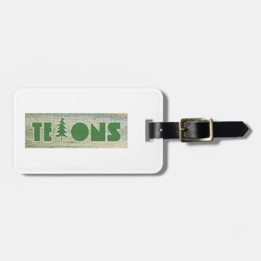 Étiquette À Bagage Tétons (Devant horizontal)