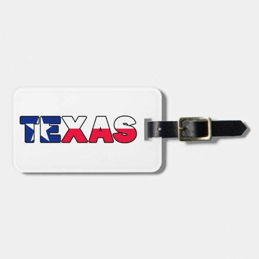 Étiquette À Bagage Texas (Devant horizontal)