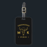 Étiquette À Bagage Texas Cowboy Monogramme Meilleur homme Groomsmen<br><div class="desc">Cadeaux personnalisés pour les groomsmen et le meilleur homme avec le vieux cowboy occidental. Décoré de casquette de cowboy avec police vintage occidentale. Le texte et la couleur sont modifiables à l'aide de l'outil de conception pour s'adapter à votre occasion. Obtenez ce cadeau de personnaliser pour les mariages, les célibataires,...</div>