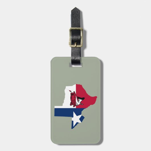 Étiquette À Bagage Texas Fishing (Devant Vertical)