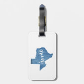 Étiquette À Bagage Texas Home Wood Grain (Dos Vertical)