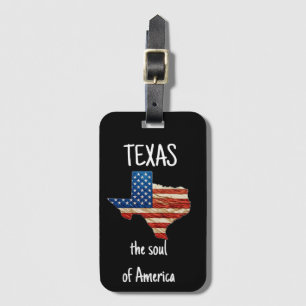 Étiquette À Bagage TEXAS l'âme de l'Amérique