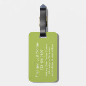 Étiquette À Bagage Texas Love with Custom Heart and Family Name (Dos Vertical)