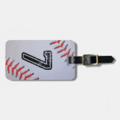 Étiquette À Bagage Texte de bagage de base-ball (Devant horizontal)