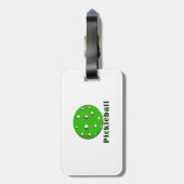 Étiquette À Bagage texte de pickball en vert.png (Dos Vertical)