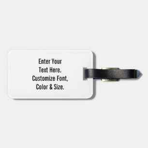Étiquette À Bagage Texte personnalisé
