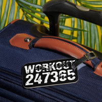Texte usé et rayé Workout 247365 blanc