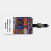 Étiquette À Bagage Textile bhoutanais (Dos horizontal)