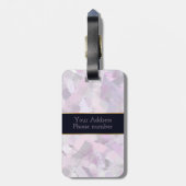 Étiquette À Bagage Texture abstraite de courses de brosse (Dos Vertical)