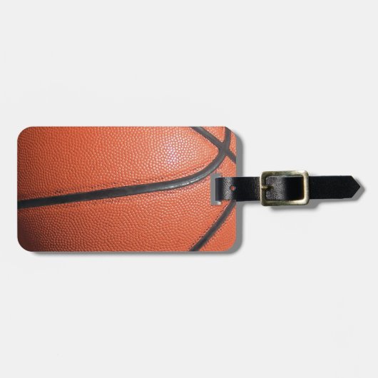 Étiquette À Bagage texture de BASKETball (Devant horizontal)