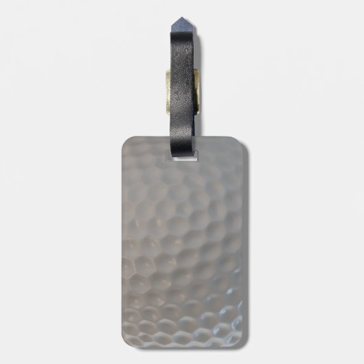 Étiquette À Bagage Texture de motif de boule de golf (Dos Vertical)