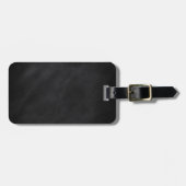 Étiquette À Bagage Texture du tableau noir rétro (Devant horizontal)