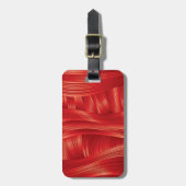 Étiquette À Bagage Texture dynamique des muscles rouges Abstraite (Devant Vertical)