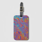 Étiquette À Bagage textures psychodeliques (Devant Vertical)