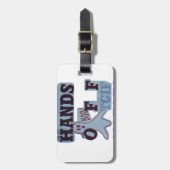 Étiquette À Bagage TGIF Hakuna Matata mains off Boo Drôle Visage (Devant Vertical)