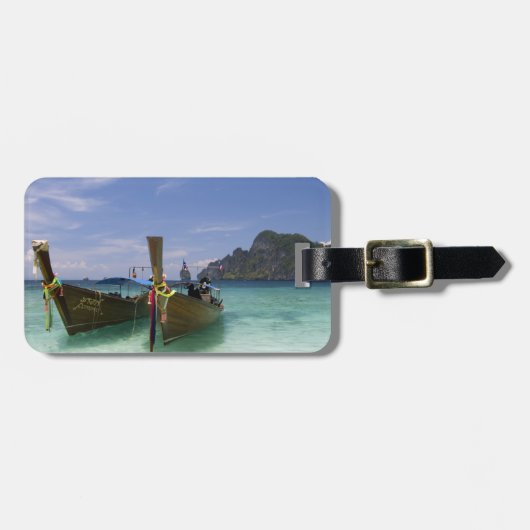 Étiquette À Bagage Thaïlande, île de Phi Phi Don, plage de Yong Kasem (Devant horizontal)