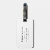 Étiquette À Bagage Thanks You  (Dos Vertical)