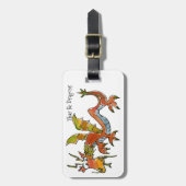 Étiquette À Bagage Thare Be Dragons (Devant Vertical)