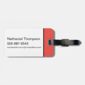 Étiquette À Bagage The Flash Name & Lightning Bolt Logo (Dos horizontal)