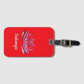 Étiquette À Bagage The lotus flower personalized (Devant Horizontal)