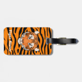 Étiquette À Bagage Thème bilatéral de "soeur de tigre" d'étiquette de (Dos horizontal)