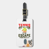 Étiquette À Bagage Thème De Tennis (Devant Vertical)