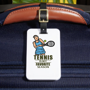 Étiquette À Bagage Thème De Tennis