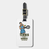 Étiquette À Bagage Thème De Tennis (Devant Vertical)
