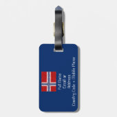 Étiquette À Bagage Thème norvégien de carte mère (Dos Vertical)