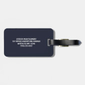 Étiquette À Bagage Thème spatial cool - Astronauts & Rocket Ships (Dos horizontal)