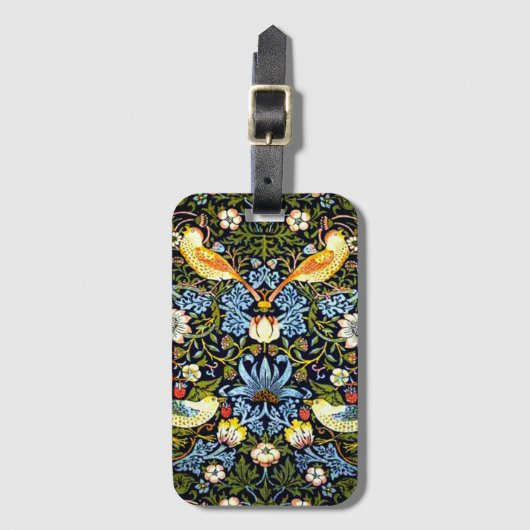 Étiquette À Bagage Thief de fraises par William Morris (Devant Vertical)