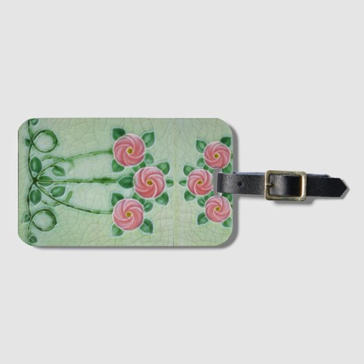 Étiquette À Bagage Three Pink Roses Thunder_cove (Devant Horizontal)