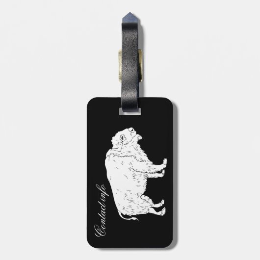 Étiquette À Bagage Thunder_Cove de Buffalo (Dos Vertical)