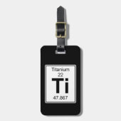 Étiquette À Bagage Ti - titane (Devant Vertical)