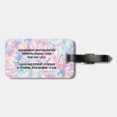 Étiquette À Bagage Tie Dye Lacrosse Monogram (Dos horizontal)