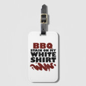 Étiquette À Bagage Tige barbecue sur mon blanc (Devant Vertical)