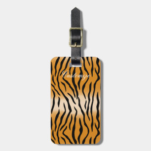 Étiquette À Bagage Tiger Stripes Motif Thunder_Cove