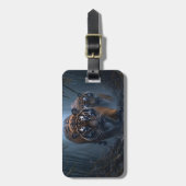 Étiquette À Bagage Tiges majestueux dans une jungle de Foggy (Devant Vertical)