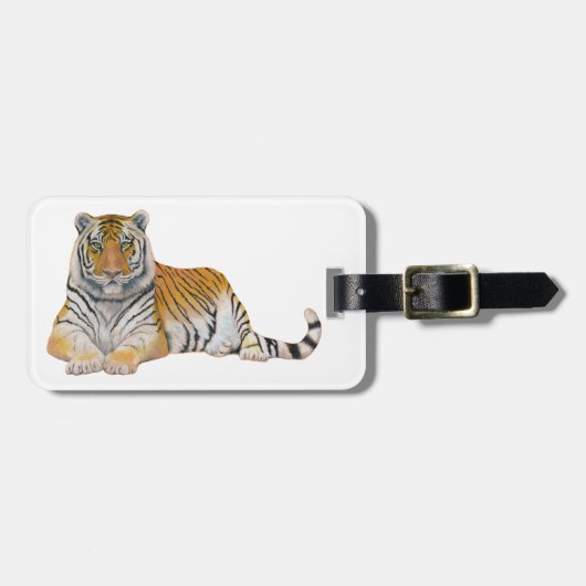 Étiquette À Bagage Tigre (Devant horizontal)
