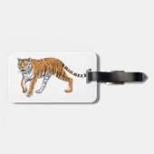 Étiquette À Bagage Tigre 2 (Dos horizontal)