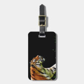 Étiquette À Bagage Tigre approchant - Oeuvres d'art d'animaux sauvage (Devant Vertical)