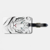 Étiquette À Bagage Tigre blanc sibérien (Dos horizontal)