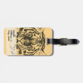 Étiquette À Bagage Tigre Face (Dos horizontal)
