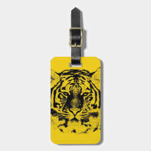 Étiquette À Bagage Tigre Face